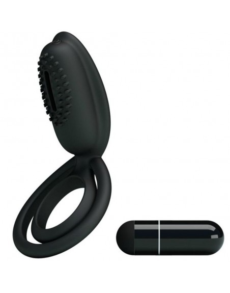 Cockring vibrant en silicone avec stimulateur clitoridien Esther - CC592166