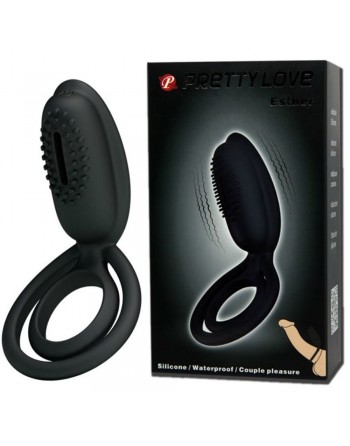 Cockring vibrant en silicone avec stimulateur clitoridien Esther - CC592166