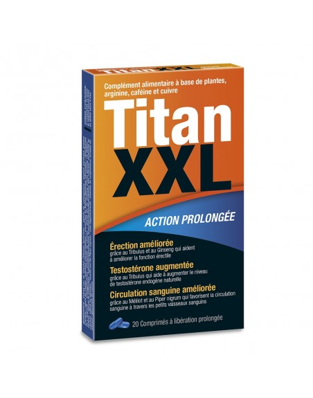 TitanXXL Stimulant sexuel 20 comprimés - LAB40