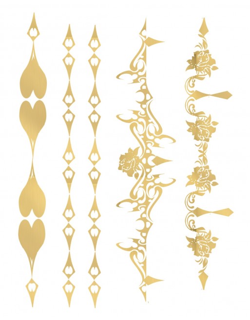 Tatouage éphémère - Effet or  - TAGold 9