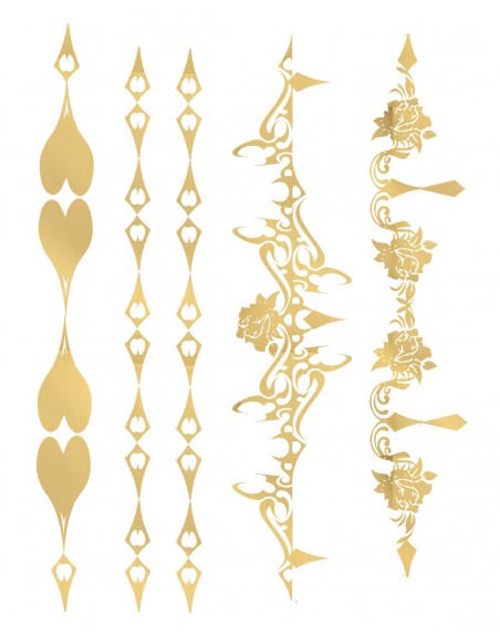 Tatouage éphémère - Effet or  - TAGold 9