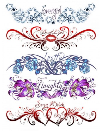 Tatouage éphémère - Plaque de 5 tattoos  - TATribal 5