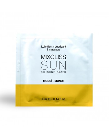 Dosette 2 En 1 Lubrifiant Et Huile De Massage Silicone Mixgliss Sun Monoï  4 ML - L6022412