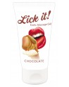 Lubrifiant et gel de massage végétalien comestible goût chocolat blanc 50ml - R625760