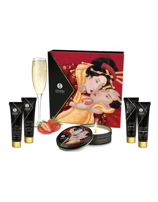 Coffret de Geisha vin pétillant à la fraise - CC818002 Coffret de Geisha vin pétillant à la fraise - CC818002