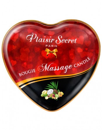 Mini bougie de massage fruits exotiques boîte coeur 35ml - CC826067