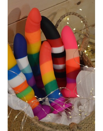 Gode ventouse 6 couleurs bleu