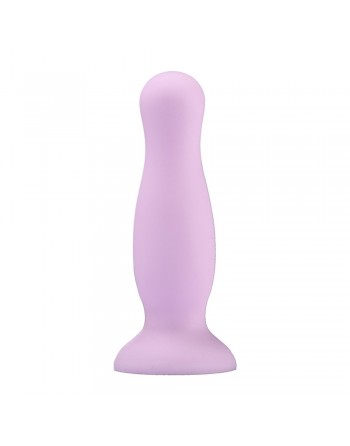 Plug anal ventouse violet pastel taille S