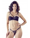 Ensemble soutien-gorge noir sexy avec armature et string assorti - OR2213729BLK