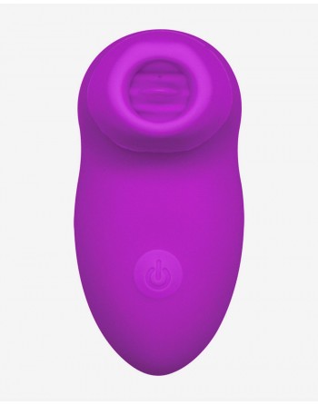 Stimulateur clitoridien avec 2 embouts interchangeable succion et langue
