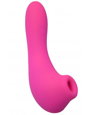 Vibromasseur stimulateur à succion rose 20 programmes USB