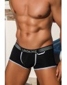 Mini-Pants noir échancré avec zip