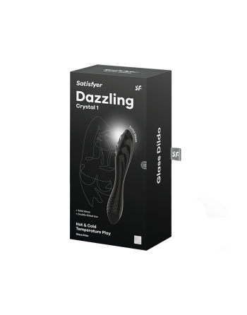 Gode en verre noir haute qualité Dazzling Crystal 1 Satisfyer - CC597831