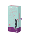 2 en 1 Vibromasseur rabbit et wand noir USB Triple Lover Satisfyer - CC597825