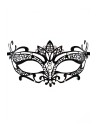 Masque vénitien Asia rigide noir avec strass - HMJ-028BK