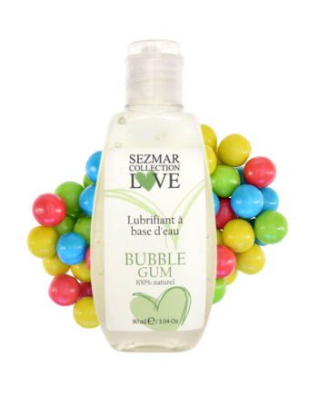Lubrifiant à base d'eau 100% naturel Bubble Gum 90 ml