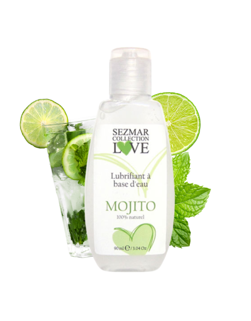 Lubrifiant à base d'eau 100% naturel Mojito 90 ml