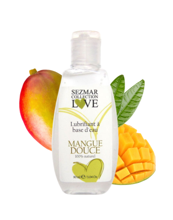 Lubrifiant à base d'eau 100% naturel Mangue Douce 90 ml