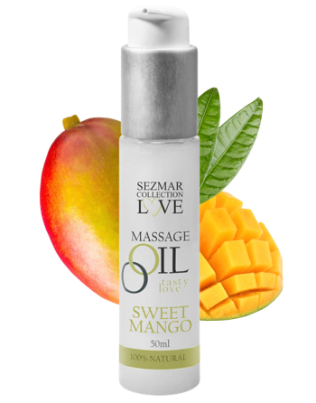Huile de massage comestible mangue 50ml