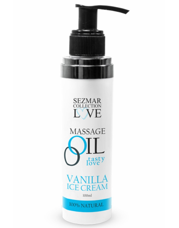 Huile de massage comestible Vanille glacée 100ml