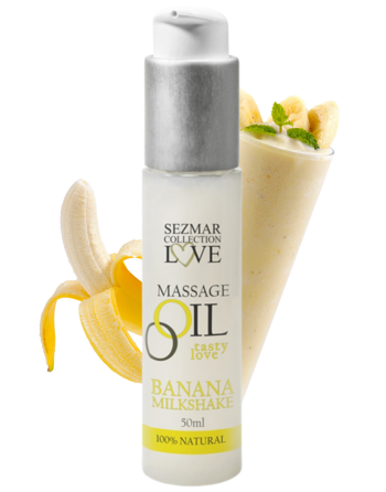 Huile de massage comestible milkshake banane 50ml
