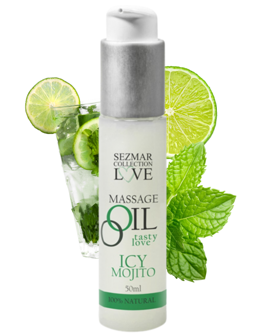 Huile de massage comestible mojito menthe 50ml