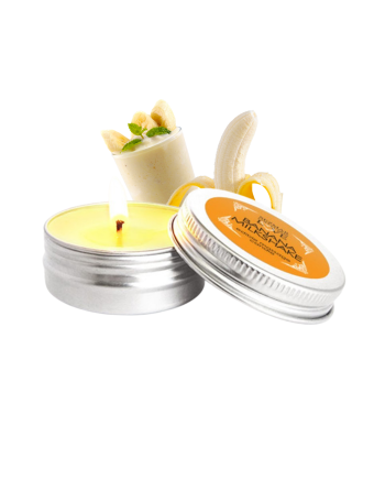 Mini Bougie de massage milshake banane 30ml