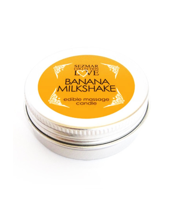 Mini Bougie de massage milshake banane 30ml