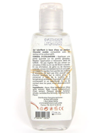 Lubrifiant à base d'eau 100% naturel Chocolat Cookie 90 ml