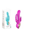 Vibromasseur Rabbit  rose  avec chapelet vibrant