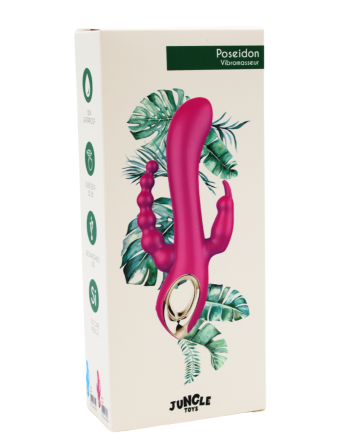Vibromasseur Rabbit  rose  avec chapelet vibrant