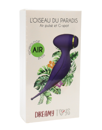 Oiseau du Paradis - Vibromasseur 2 en 1 avec succion et stimulateur violet