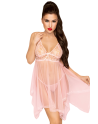 Nuisette et string assorti Rose Naughty doll