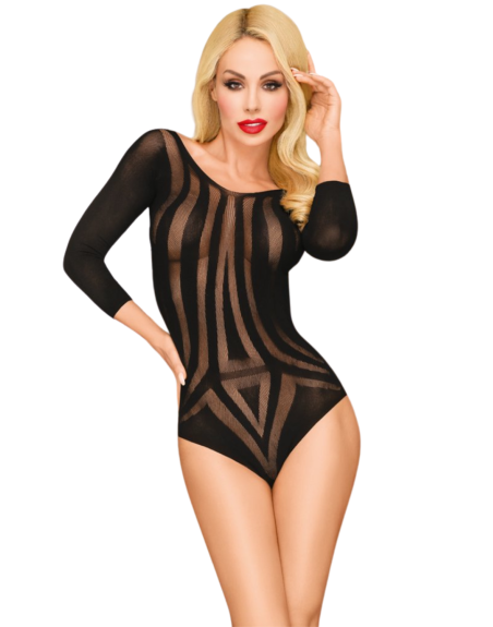 Body fantaisie manche trois quart noir Under my spell