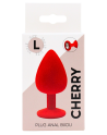 Plug rouge bijou cristal Large CHERRY - RY-069CRED