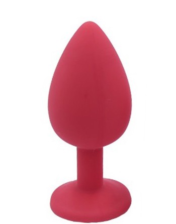 Plug rouge bijou cristal Medium CHERRY - RY-068CRED