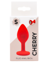 Plug rouge bijou cristal Small CHERRY - RY-067CRED