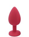 Plug rouge bijou cristal Small CHERRY - RY-067CRED
