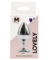Plug bijou en aluminium bijou coeur violet Medium