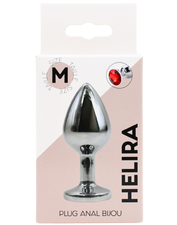 Plug bijou en aluminium bijou rouge Medium