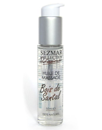 Huile de massage professionnelle Bois de Santal 100% naturelle 50 ml - SEZ092