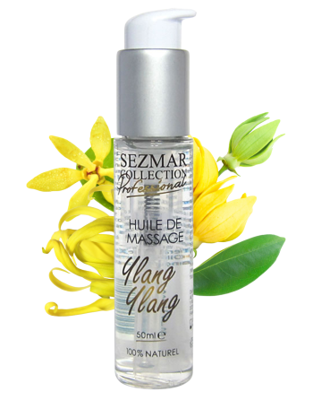 Huile de massage professionnelle Ylang Ylang 100% naturelle 50 ml - SEZ091