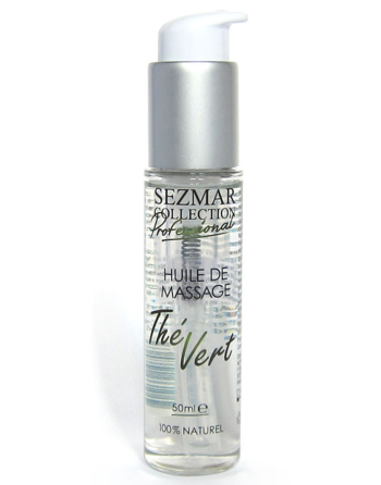 Huile de massage professionnelle Thé Vert 100% naturelle 50 ml - SEZ096