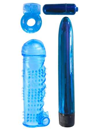 Coffret 4 sextoys bleu Classix 