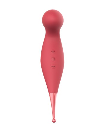 Oiseau du Paradis - Vibromasseur 2 en 1 avec succion et stimulateur rouge