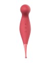 Oiseau du Paradis - Vibromasseur 2 en 1 avec succion et stimulateur rouge