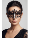 Masque vénitien Asia rigide noir avec strass - HMJ-028BK