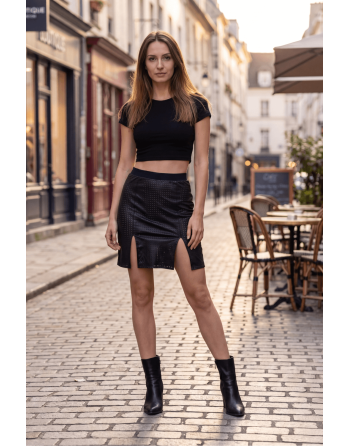 Jupe longue noire Omella - LSL3-LBLK