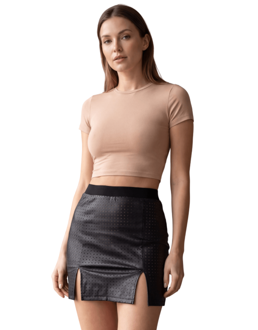 Jupe courte noir Stella - LSL3-SBLK