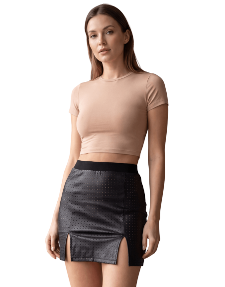 Jupe courte noir Stella - LSL3-SBLK